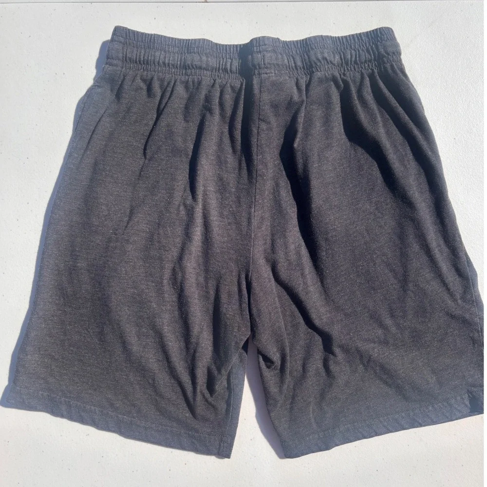 Polaroid Photography Lounge Shorts Mens Small Charcoal Gray Rainbow Graphic